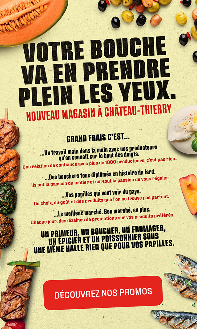 VOTRE BOUCHE VA EN PRENDRE PLEIN LES YEUX. NOUVEAU MAGASIN À CHÂTEAU-THIERRY