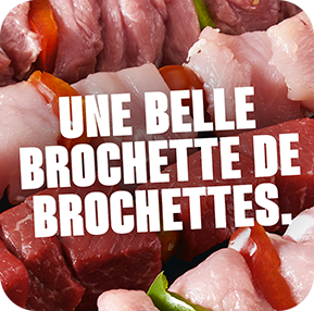 UNE BELLE BROCHTTE DE BROCHETTES.